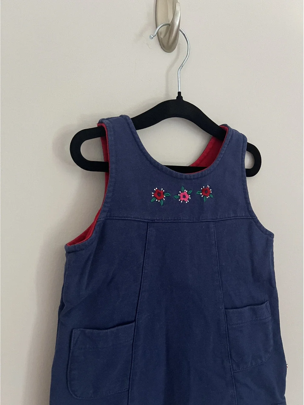 Vintage Rainbow Tag Gymboree Blue Floral Detail Dress